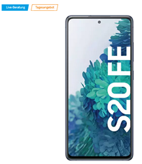 Bild zu SAMSUNG Galaxy S20 FE 128 GB Cloud Navy Dual SIM für 399€