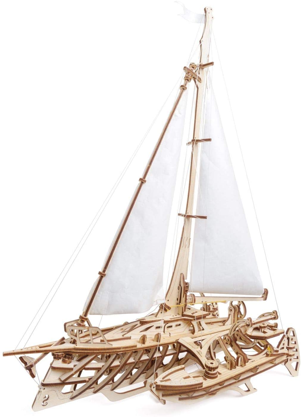 Bild zu UGEARS 3D Holz-Puzzle Trimaran Merihobus Segelboot für 28,68€ (Vergleich: 47,75€)