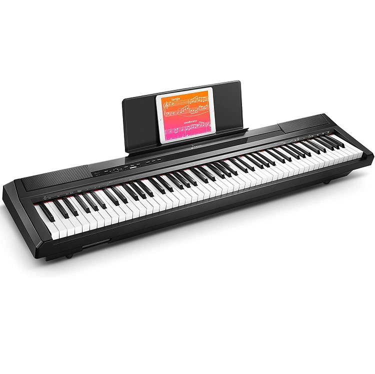 Bild zu Donner Digital-Piano mit 88 Tasten und Sustain Pedal für 219€