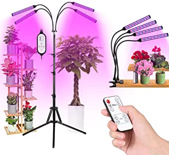 Bild zu Decdeal LED-Pflanzenlampe mit drei Lichtmodi und 10-stufiger Helligkeit für 13,99€