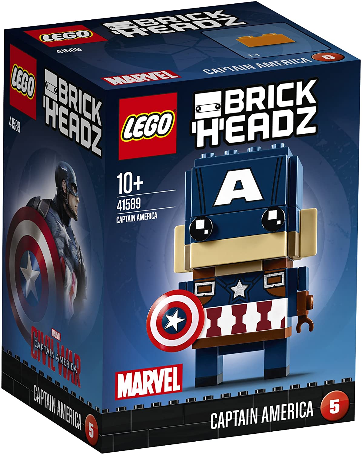 Bild zu Lego BrickHeadz 41589 Captain America für 34,95€ (Vergleich: 50,89€)