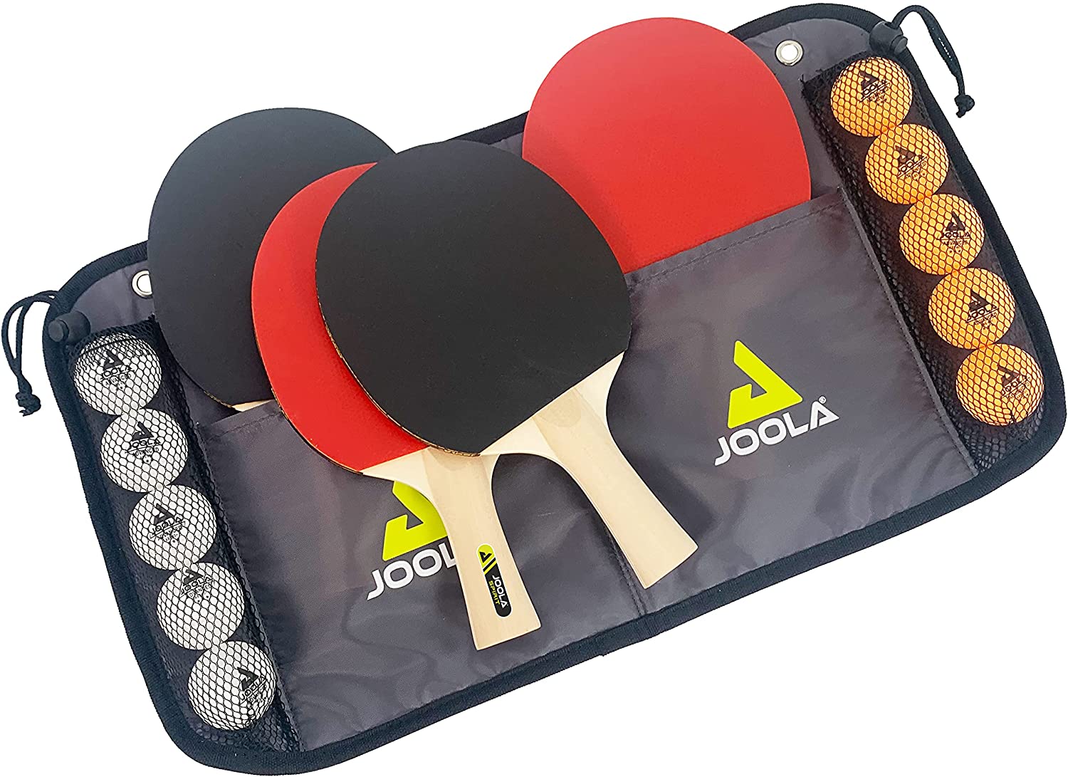 Bild zu Joola Tischtennis-Set Family (4 Tischtennisschläger, 10 Tischtennisbälle, Tasche) für 15,32€ (Vergleich: 20,26€)