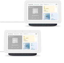 Bild zu Google Nest Hub (2. Generation) im Doppelpack für 109,95€ (Vergleich: 125,90€)