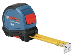 Bild zu Bosch Professional Maßband 5 m (Einhandbedienung, Gürtelklemme, Magnethaken, 2 Stopp-Tasten, 27 mm Nylon-Stahlband) für 15,11€ (VG: ab 21,50€)