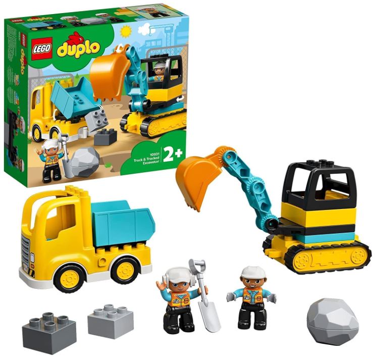 Bild zu LEGO DUPLO Bagger und Laster Spielzeug 10931 für 13,49€ (VG: 18,98€)