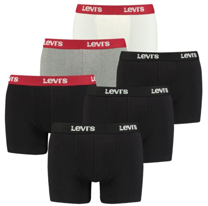 Bild zu 6er Pack Levi’s Herren Boxershorts für 33€ (VG: 45,50€) oder 8er Pack Retroshorts für 42€ (VG: 66,79)