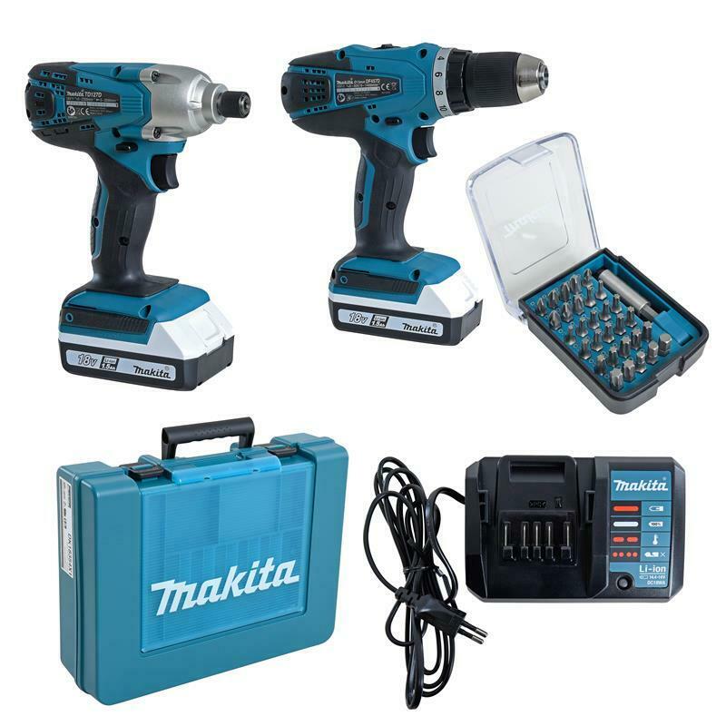 Bild zu Makita DK18354X1 mit Akkuschrauber DF457 und Schlagschrauber TD127D, 2x Akkus und Bit-Set für 179,95€ (Vergleich: 229,95€)34€)