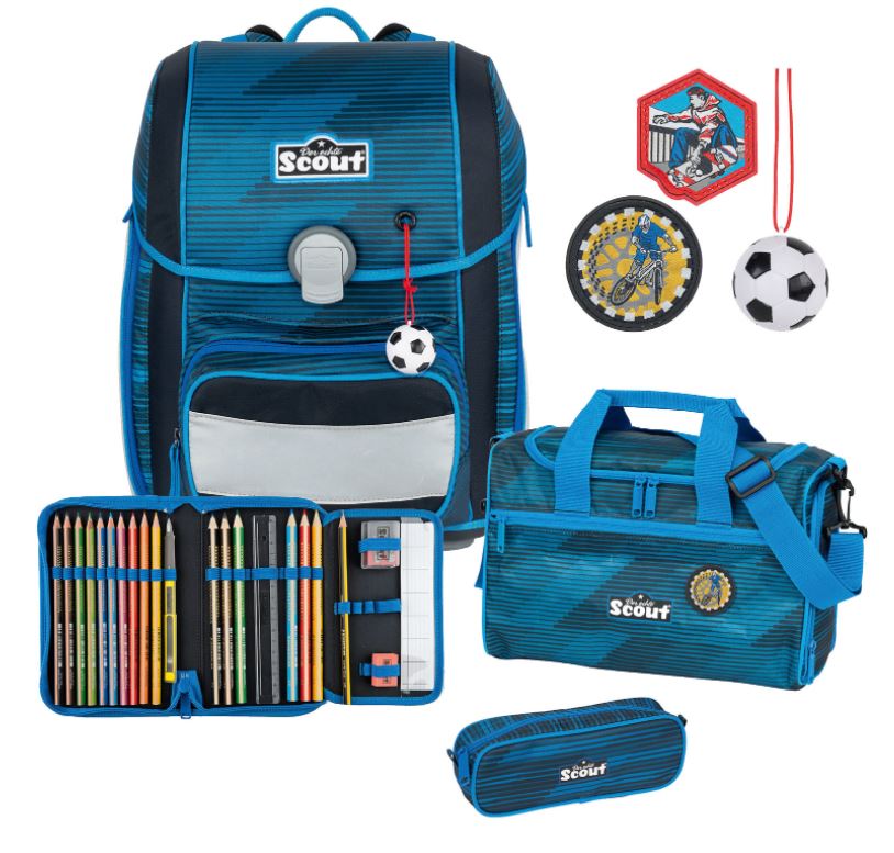 Bild zu Scout Genius Schulranzen Set 4-teilig Funny Snaps Sport für 98,99€ (VG: 183,95€)