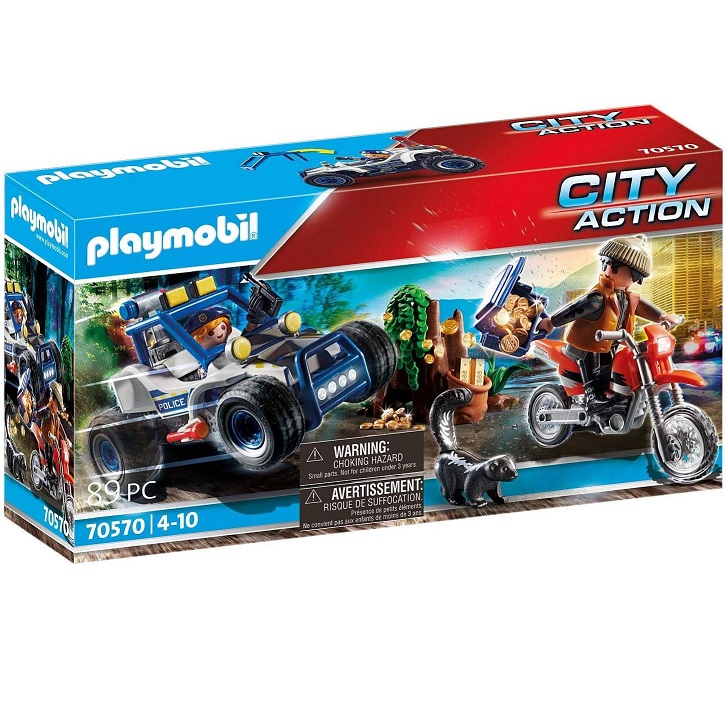 Bild zu Playmobil City Action 70570 Polizei-Geländewagen: Verfolgung des Schatzräubers für 12,59€ (Vergleich: 17,54€)