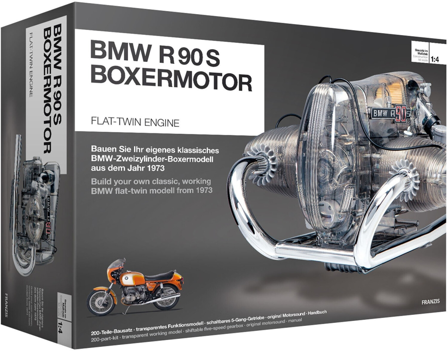 Bild zu Modellbausatz BMW R 90 S-Boxermotor für 115€ (Vergleich: 139,99€)