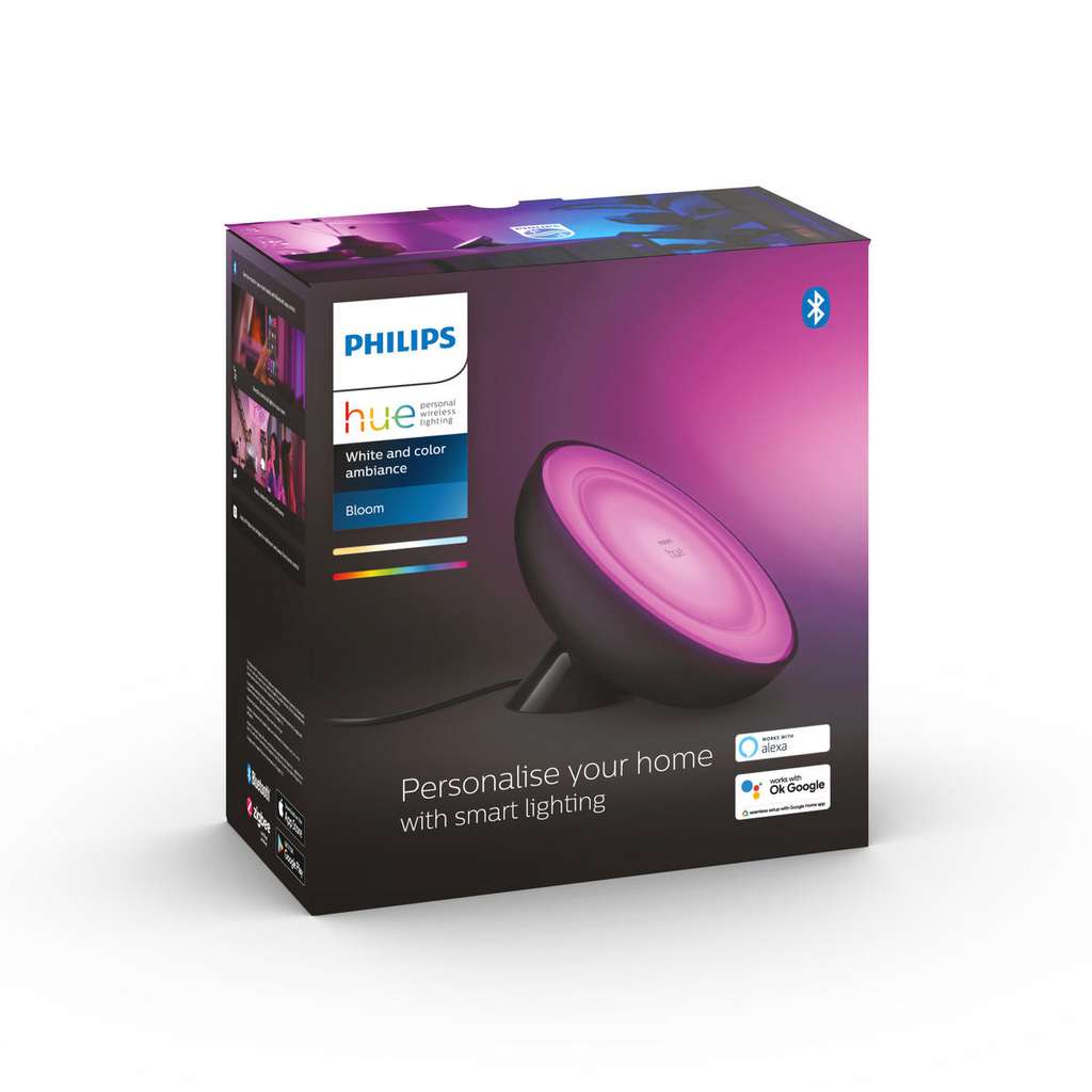 Bild zu Tischlampe Philips Hue White and Color Ambiance Bloom mit Bridge für 63,94€ (Vergleich: 107,79€)