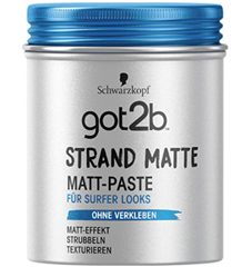 Bild zu got2b Schwarzkopf Strandmatte Haarstyling Paste Surfer-Look, 1er Pack (1 x 100ml) für 2,55€