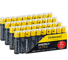 Bild zu 40er Pack Intenso 7501510 Energy Ultra AAA Micro LR03 Alkaline Batterien für 5,99€