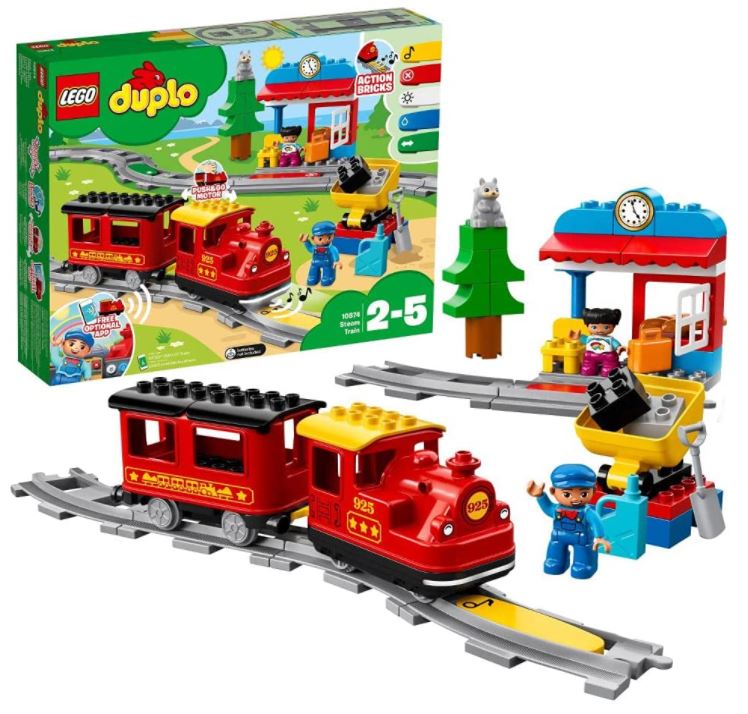 Bild zu LEGO Duplo – Dampfeisenbahn (10874) für 36,54€ (VG: 44,02€)