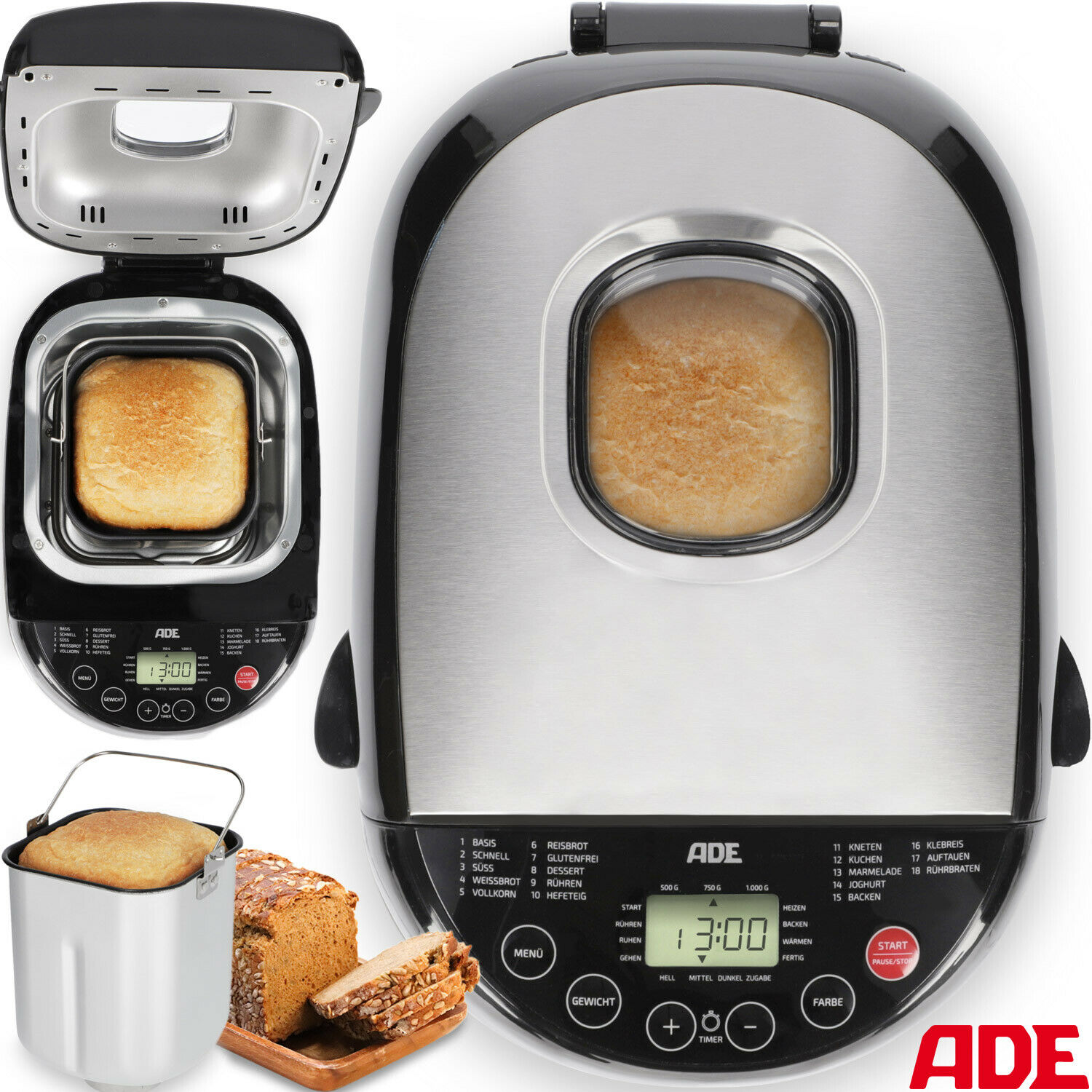 Bild zu Brotbackautomat ADE KG 2137 für 66,90€ (Vergleich: 125,94€)