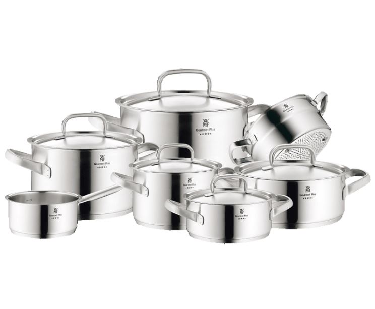 Bild zu WMF Kochtopf-Set Gourmet Plus, 7-teilig + Deckel für 319,20€ (VG: 499€)