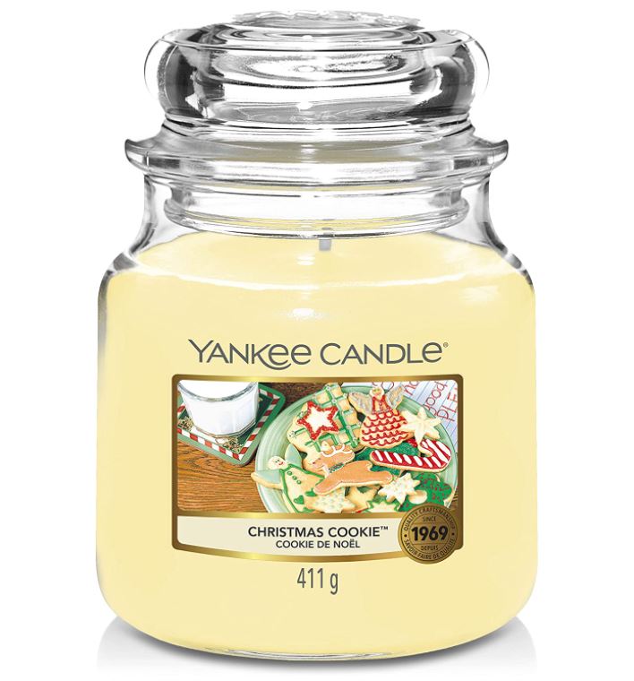 Bild zu Yankee Candle Duftkerze im Glas (mittelgroß) – Christmas Cookie – Brenndauer bis zu 75 Stunden für 14,99€ (VG: 24,98€)