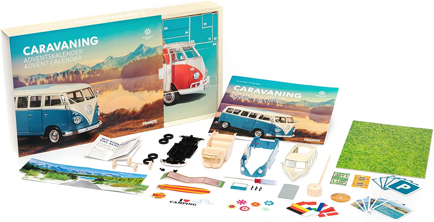 Bild zu Franzis VW Bulli Caravaning Adventskalender 2021 für 16,09€ (Vergleich: 52,94€)