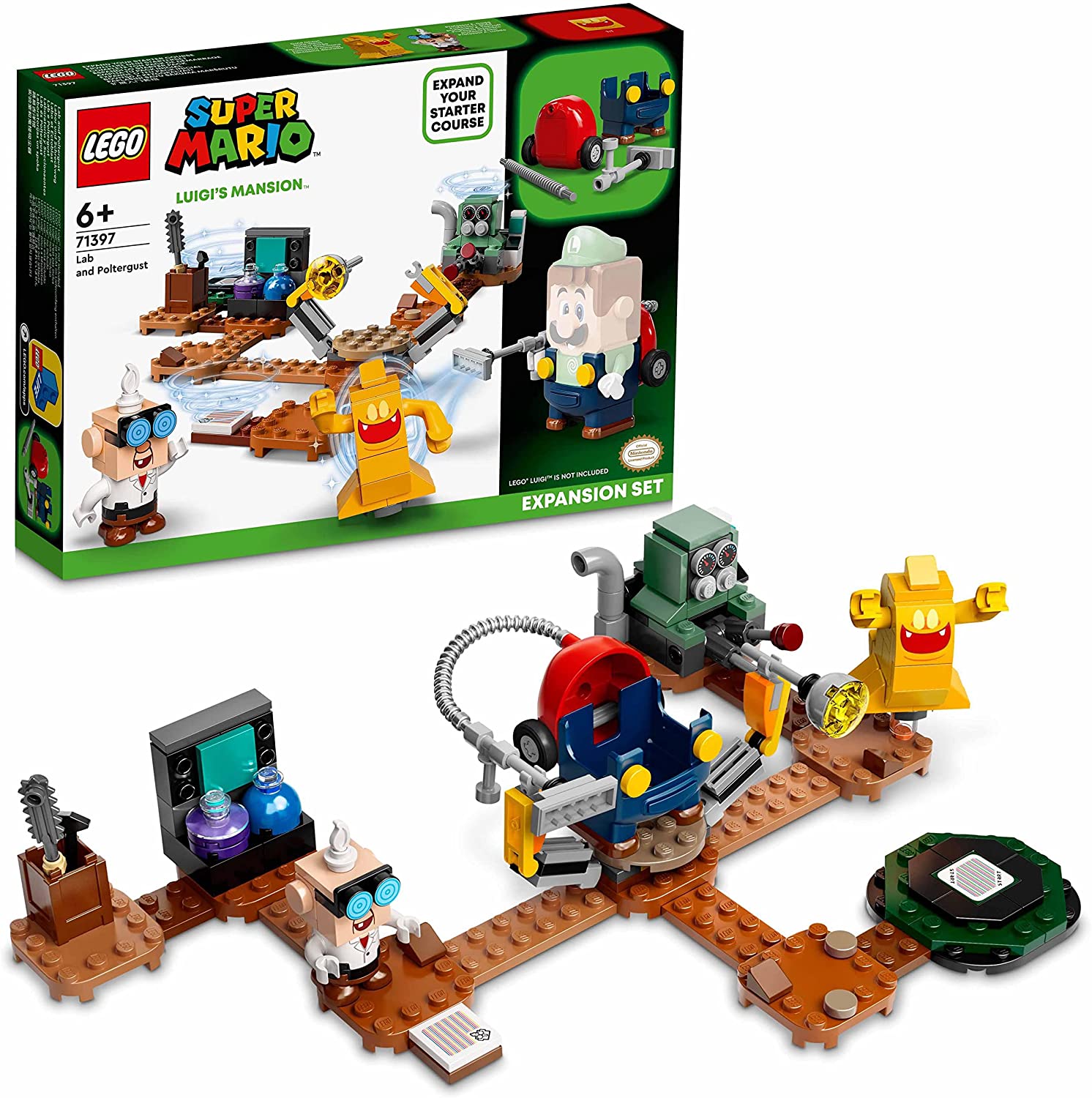 Bild zu Lego Super Mario Luigi’s Mansion: Labor und Schreckweg Erweiterungsset (71397) für 13,65€ (Vergleich: 19,48€)