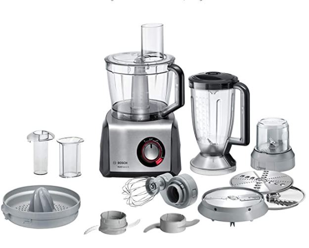 Bild zu Bosch MasterChef MultiTalent Küchenmaschine MC812M844 mit 3,9 l für 96,82€ (VG: 166,98€)