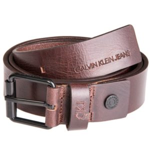 calvin klein ledergürtel braun ckj