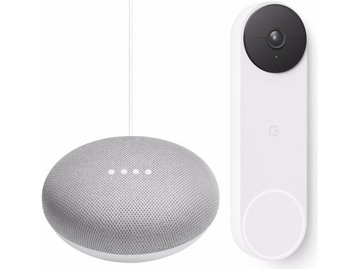 Bild zu Google Nest Türklingel und Google Nest Mini für 155,90€ (Vergleich: 193,99€)