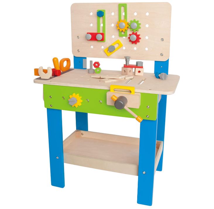 Bild zu Hape Meister-Werkbank für Kinder aus Holz (Höhenverstellbar, 35-teilig) für 37,62€ (VG: 65,94€)