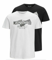 Bild zu 2er Pack Jack & Jones Herren T-Shirt für 12,79€ (Vergleich: 19,99€)