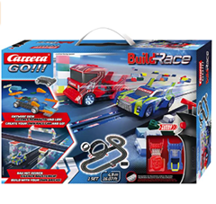 Bild zu Carrera GO!!! Build ’n Race Renn­stre­cken-Set für Kinder ab 6 Jahren & Erwachsene I 4,9m Rennbahn mit 2 Hand­reg­lern für 34,48€ (VG: 44,64€)