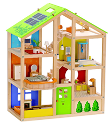 Bild zu Hape Vier-Jahreszeiten Puppenhaus aus Holz für 62,22€ (Vergleich: 120,27€)