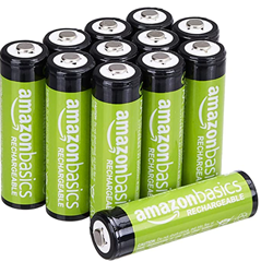 Bild zu Amazon Basics AA-Batterien, wiederaufladbar, 2000 mAh, 12 Stück, vorgeladen für 12,07€