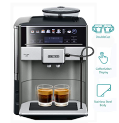 Bild zu [noch günstiger] Siemens TE655203RW Espressomaschine (1,7l; 2Tassen; Displaysprache nicht auf Deutsch) für 548,84€ (Vergleich: 681,07€)