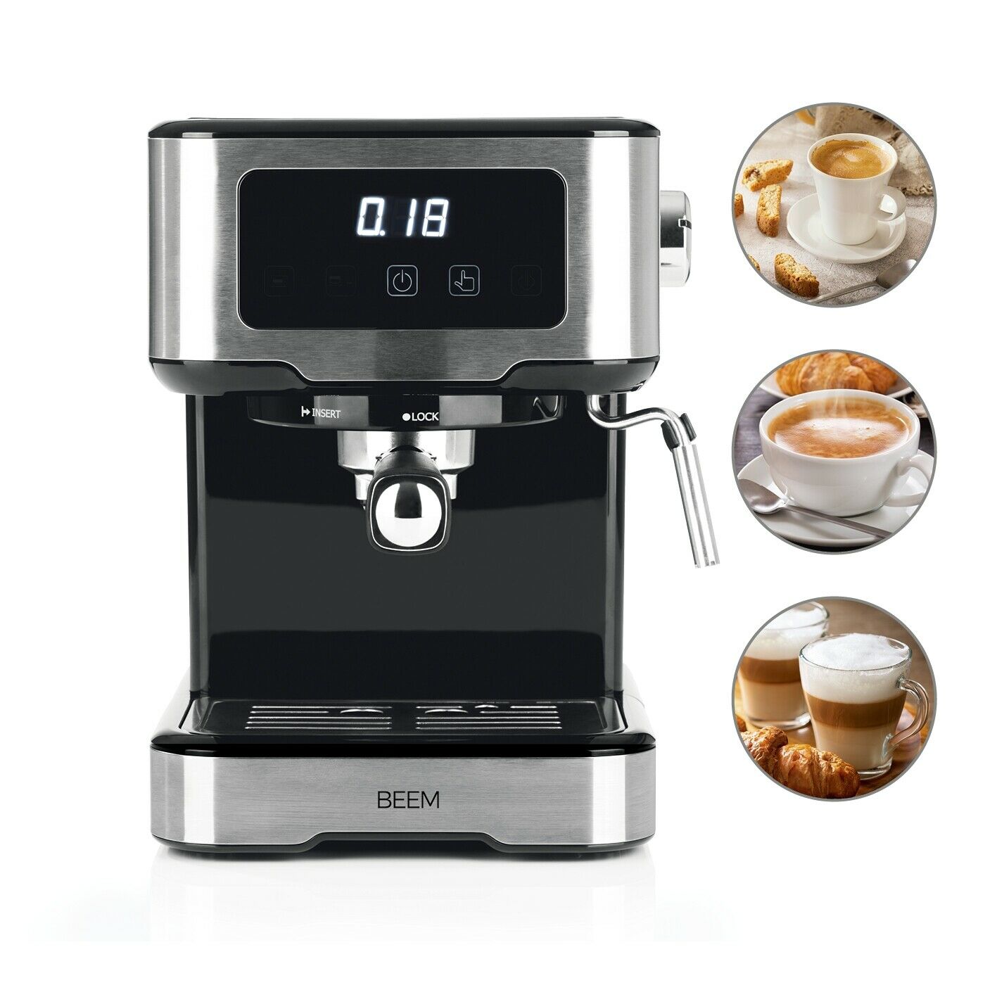 Bild zu Siebträgermaschine Beem Espresso Touch für 89,99€ (Vergleich: 99,90€)