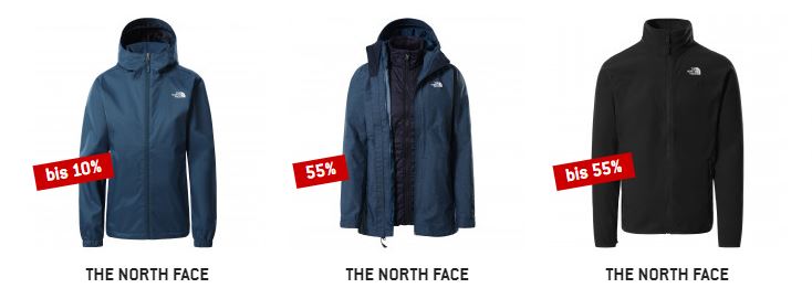 Bild zu Bergfreunde.de: The North Face Restposten Sale mit bis zu 55% Rabatt oder Wintersale mit mind. 50% Rabatt