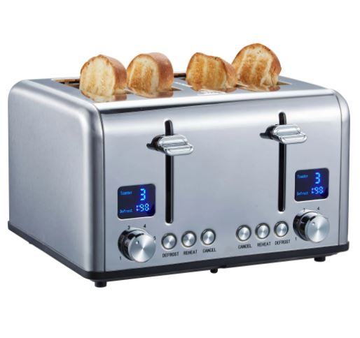 Bild zu XXL Edelstahl Toaster für 4 Scheiben gleichzeitig für 39,90€ (VG: 49,80€)