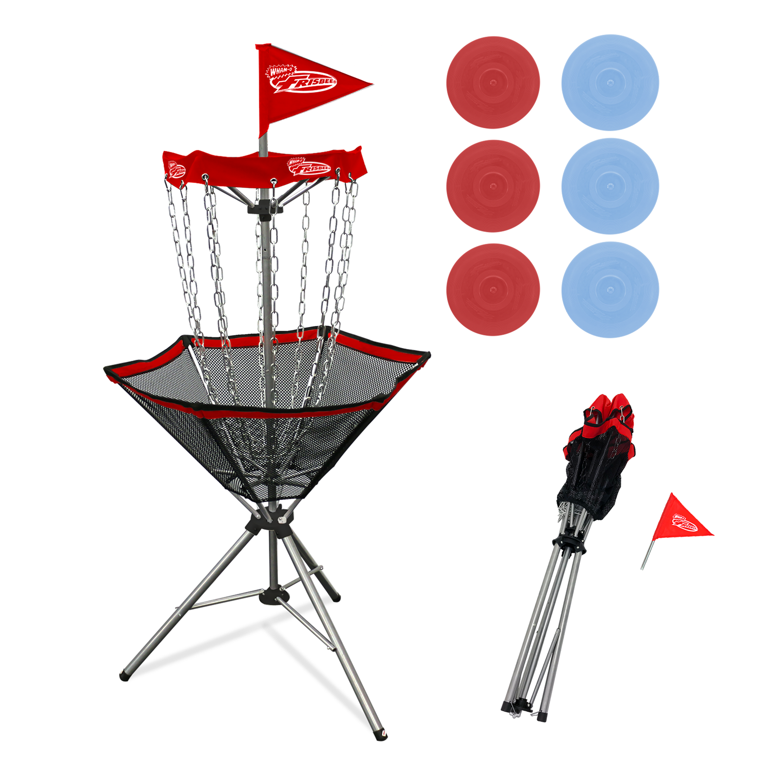 Bild zu WHAM-O Frisbee Pop Up Golf Set Deluxe für 89,95€ (Vergleich: 99,95€)