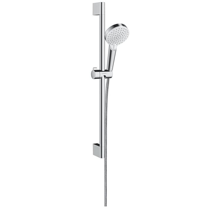 Bild zu hansgrohe Crometta Duschset 0,65m (2 Strahlarten, Weiß/Chrom) ab 25€ (VG: 38,11€)