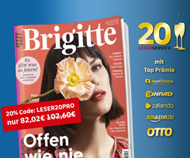 Bild zu Jahresabo Brigitte für 82,02€ + bis zu 80€ Prämie