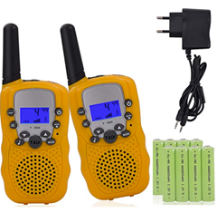 Bild zu Miavogo 2 x Walkie Talkie Set für Kinder PMR Funkgerät mit LC-Display + Taschelampe – Reichweite bis zu 3KM für 14,49€