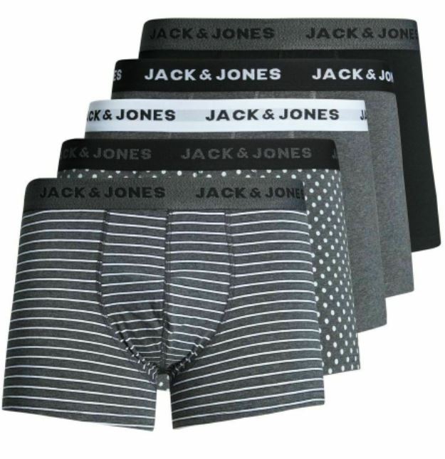 Bild zu 5er Pack Jack & Jones Boxershorts (Gr.: S – XXL) für 27,99€ (VG: 34,99€)