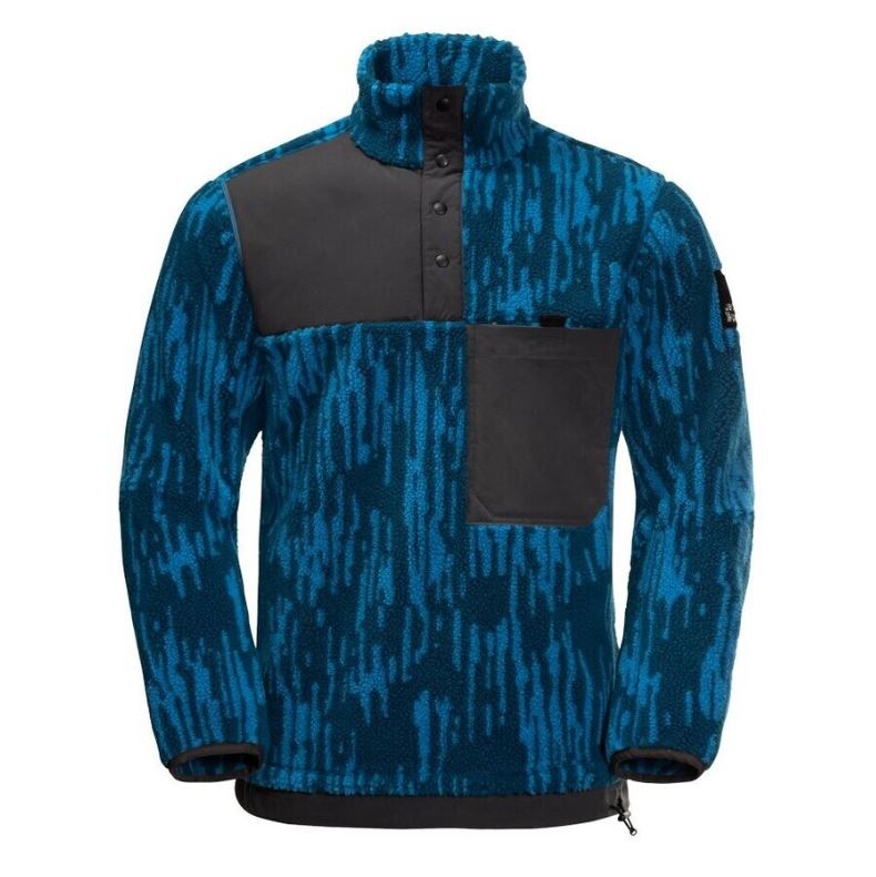 Bild zu Jack Wolfskin 365 FEARLESS SNAP JAQUARD M Fleecepulli in 3 Farben (Gr.: S – XXL) für 52,90€ (VG: 72,94€)