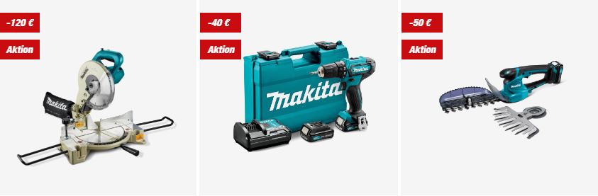 Bild zu toom Baumarkt: bis 30% Rabatt auf Makita – z.B.: Makita Bohrschrauber (2x 3Ah-Akkus, Ladegerät + Koffer) 139,99€ (statt 160,59€)