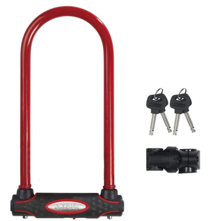 Bild zu Master Lock Bügelschloss 8195 (280 x 110 mm, Rot) für 33,34€ (VG: 48,90€)