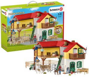 schleich bauernhaus mit stall und tieren