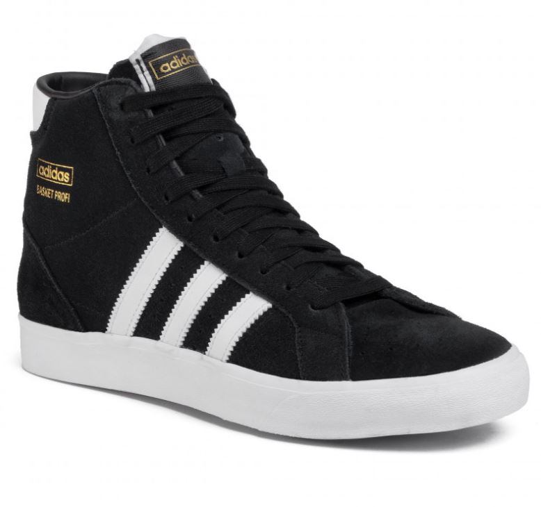 Bild zu adidas Basket Profi Herren Basketballstiefel suede, Schwarz (Gr.: 40 2/3 – 46 2/3) für 55€ (VG: 67,50€)