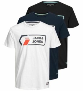 jack & jones t-shirt 3er pack