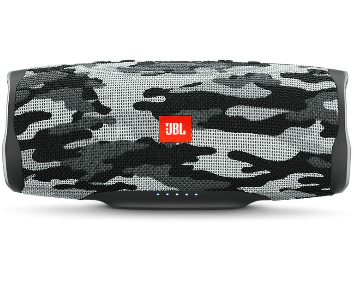 Bild zu JBL Charge 4 Bluetooth Lautsprecher (White Camouflage, Wasserfest) für 122€ (VG: 159,79€)