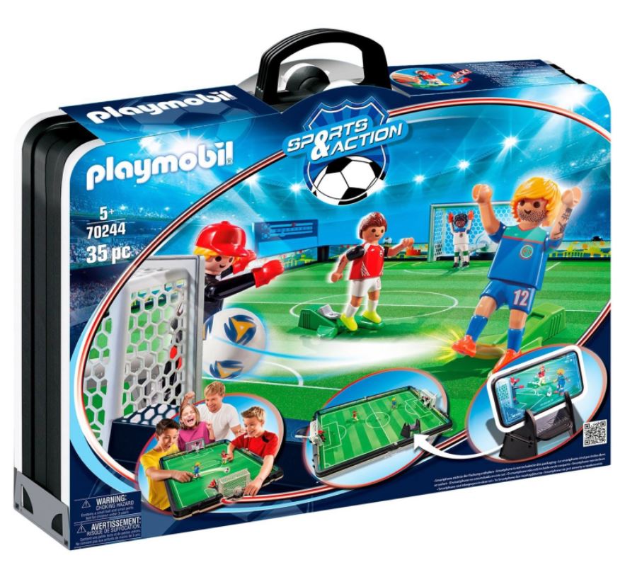 Bild zu Amazon.es: Playmobil Sports & Action Set – Große Fußballarena zum Mitnehmen (70244) für 41,24€ (VG: 63,35€)