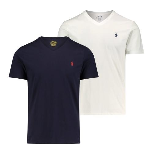 Bild zu Polo Ralph Lauren Herren T-Shirt in Weiß oder Blau für 34,94€ (VG: 52€)