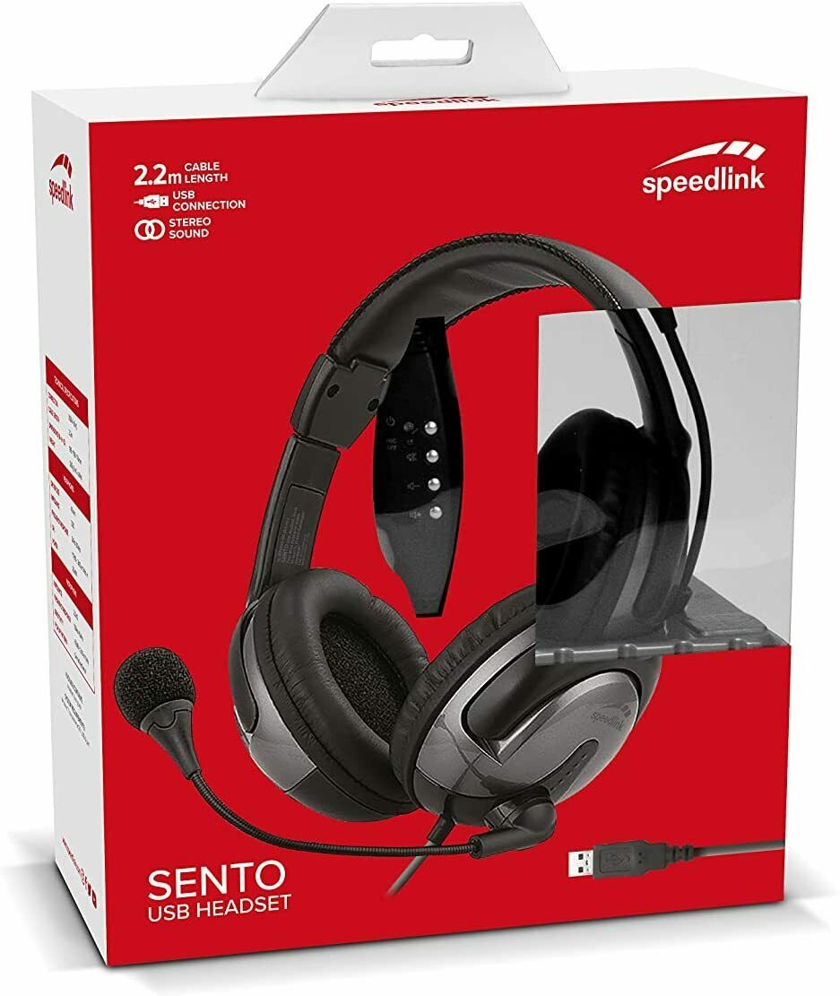 Bild zu USB Headset Speedlink Sento für 9,99€ (Vergleich: 13,99€)